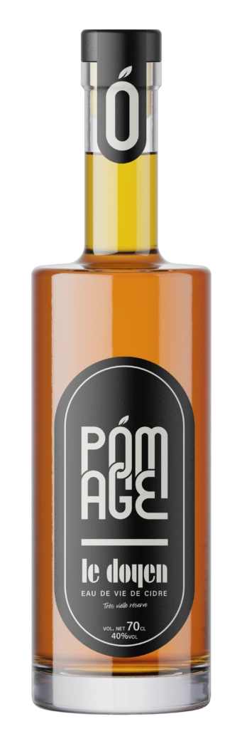 Le Doyen, eau de vie de cidre vieillie en fût de chêne, bouteille de 70 cl
