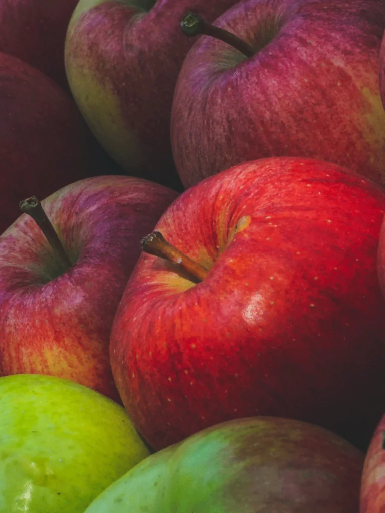 Pommes rouges et vertes