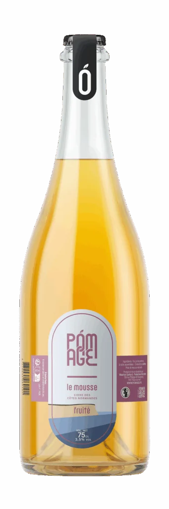 Le Mousse, cidre fruité des côtes normandes, bouteille de 75 cl