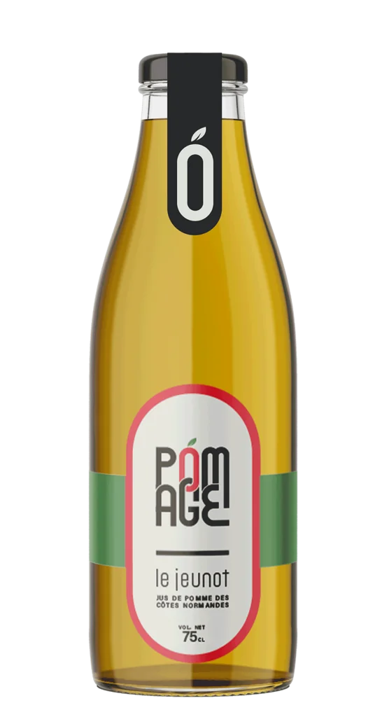 Le Jeunot, pur jus de pomme des côtes normandes, bouteille de 75 cl